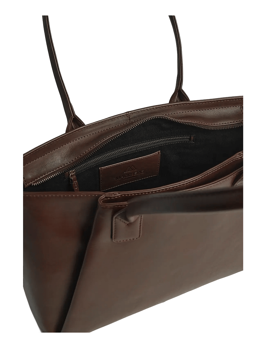 Markberg - SayaMBG Work Bag, Antique - fashion trends - dark brown w/br. gold - 4