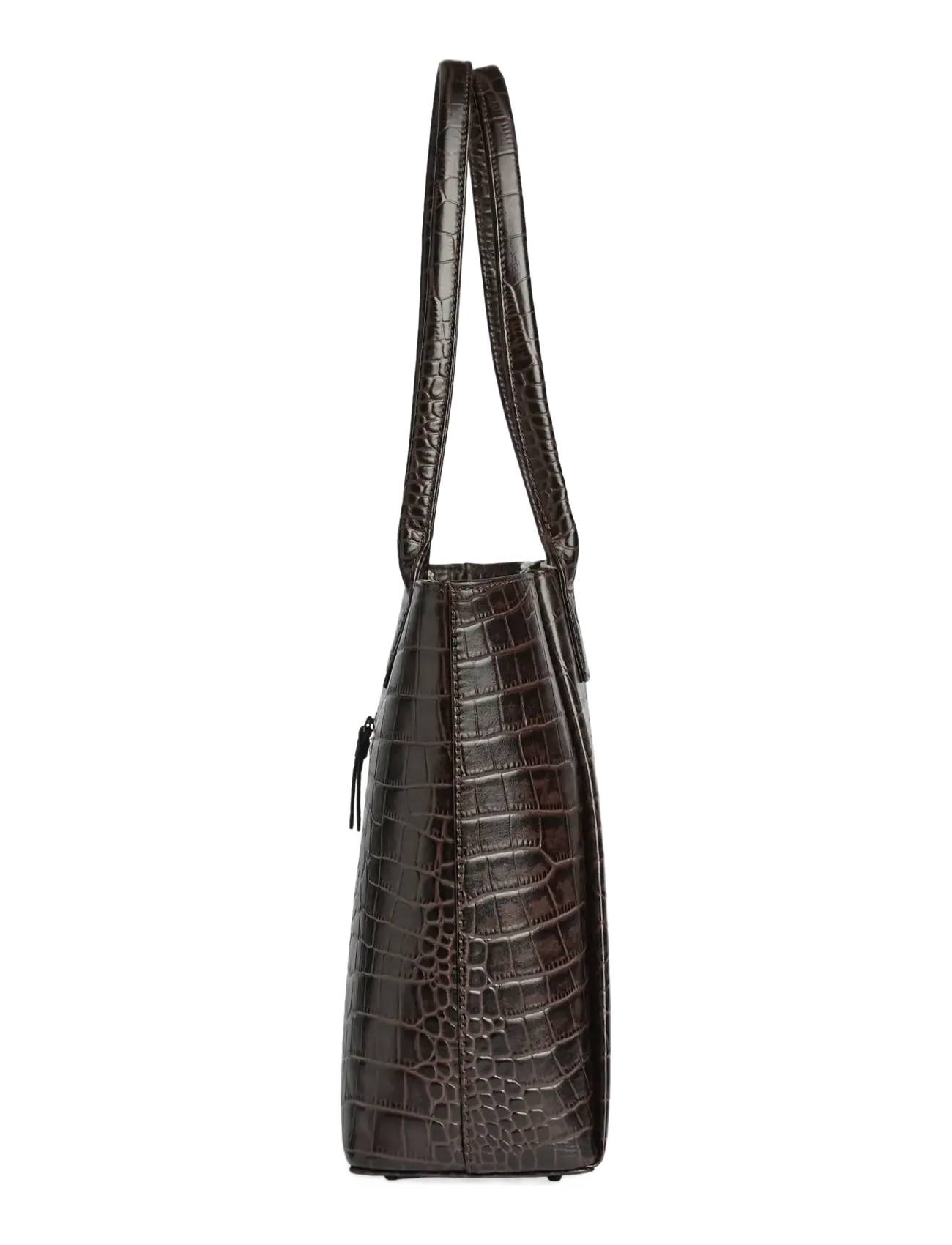 Markberg - SayaMBG Work Bag, Croco - tote bags - espresso brown - 2