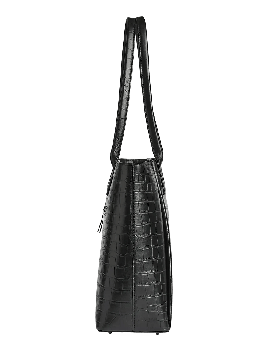 Markberg - SayaMBG Work Bag, Calm Croco - tote bags - black - 2