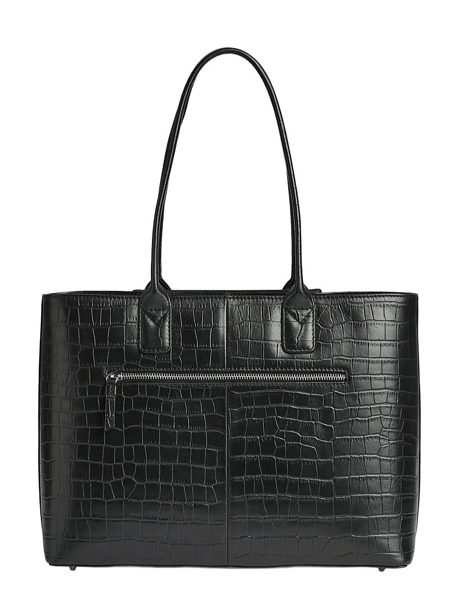 Markberg - SayaMBG Work Bag, Calm Croco - tote bags - black - 3