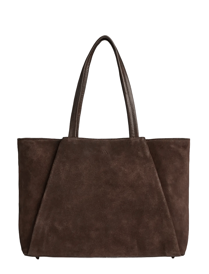 Markberg - SayaMBG Work Bag, Suede - shoppere - dark brown - 1