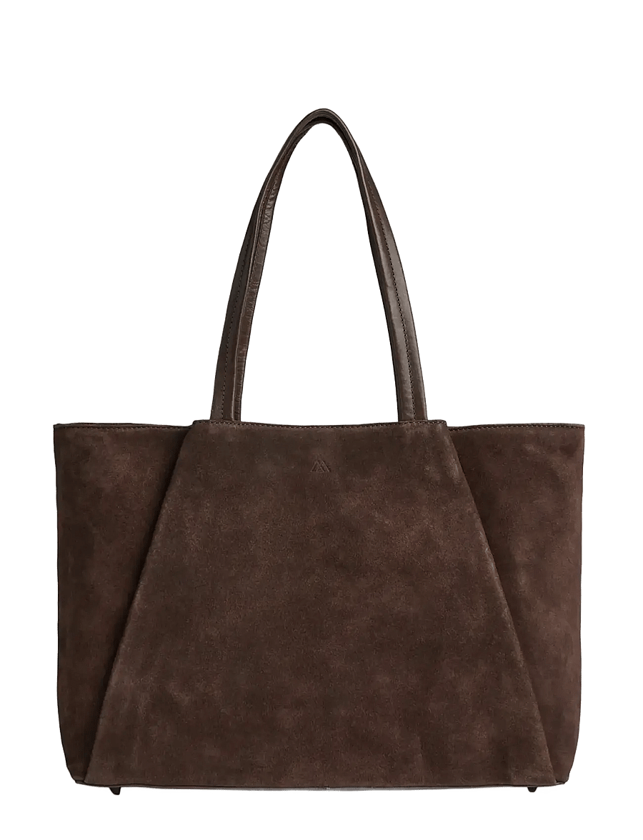 Markberg - SayaMBG Work Bag, Suede - dark brown - 1
