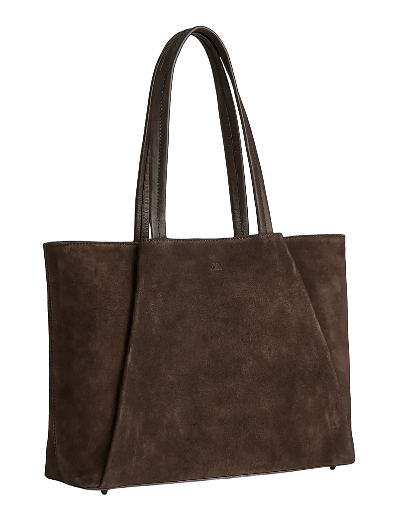 Markberg - SayaMBG Work Bag, Suede - shoppere - dark brown - 2