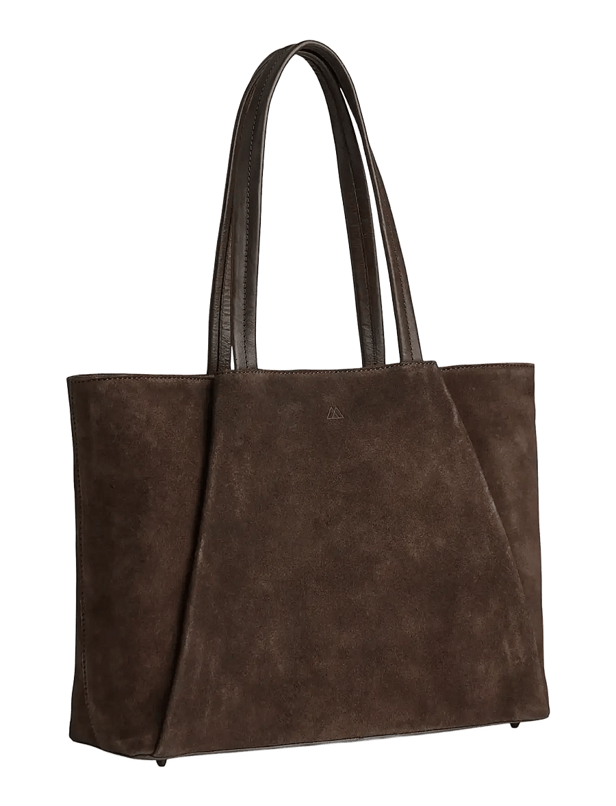 Markberg - SayaMBG Work Bag, Suede - dark brown - 2