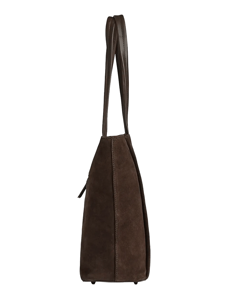 Markberg - SayaMBG Work Bag, Suede - shoppere - dark brown - 3