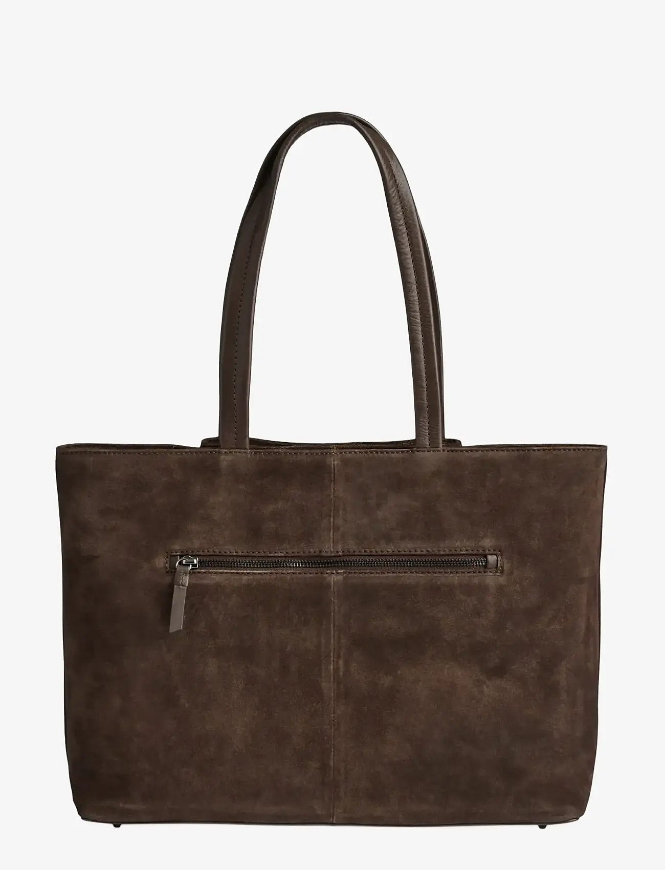 Markberg - SayaMBG Work Bag, Suede - shoppere - dark brown - 4