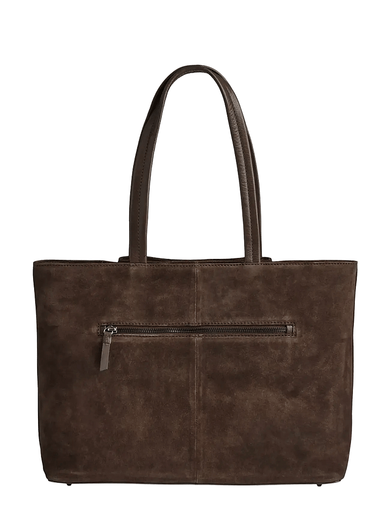 Markberg - SayaMBG Work Bag, Suede - shoppere - dark brown - 4
