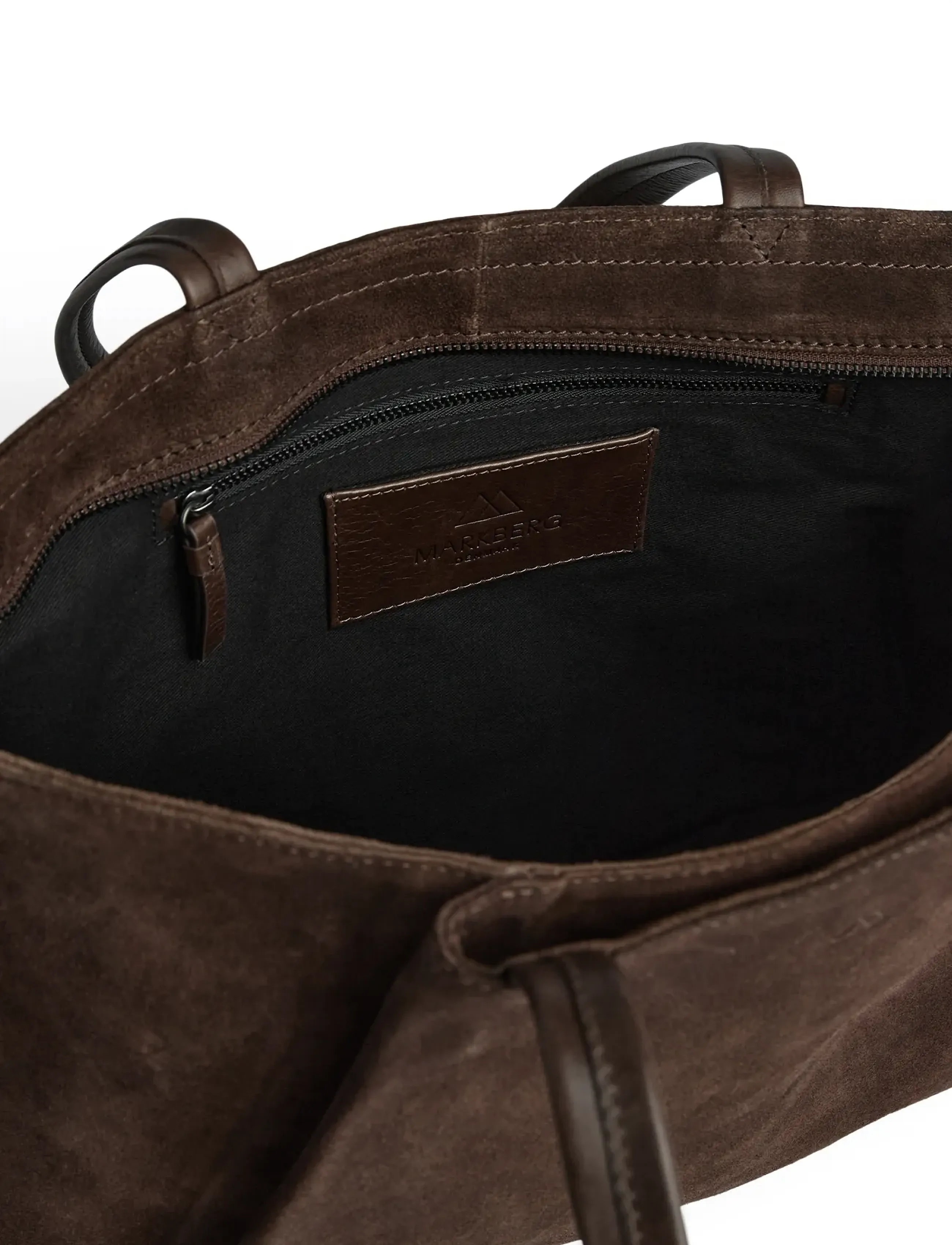 Markberg - SayaMBG Work Bag, Suede - dark brown - 5