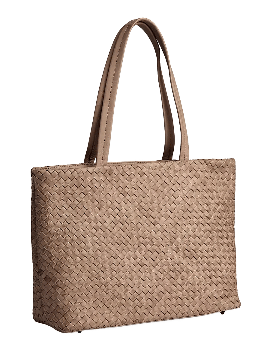 Markberg - SayaMBG Work Bag, Weave - shoppere - mocha mousse - 2