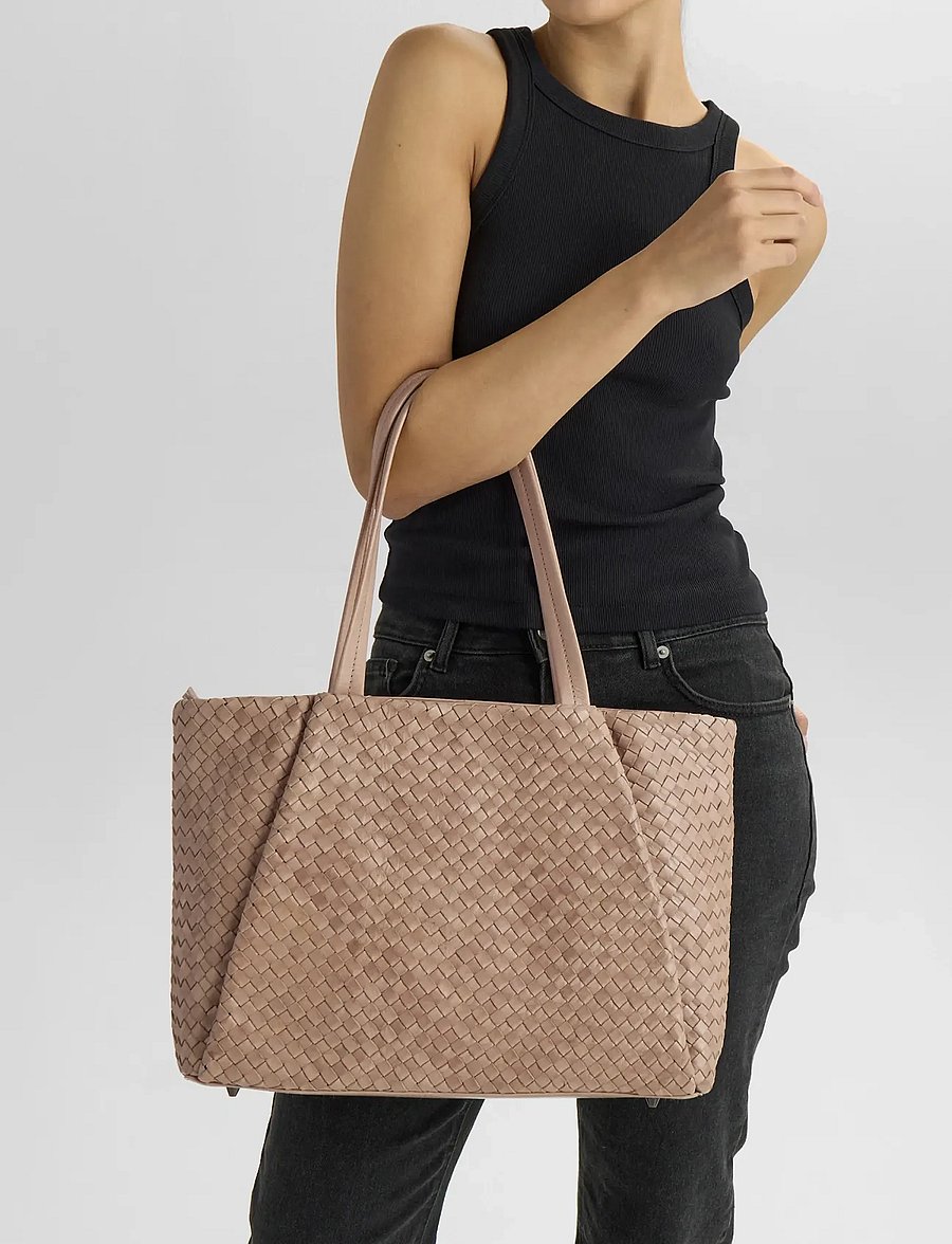 Markberg - SayaMBG Work Bag, Weave - shoppere - mocha mousse - 0