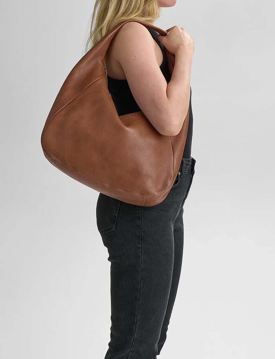 Markberg - SamaraMBG Bag, Soft Vintage - shoppere - cognac w/br. gold - 0