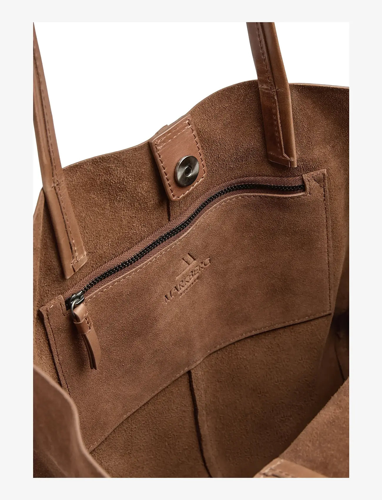 Markberg - ZarahMBG Shopper, Suede - chestnut - 4