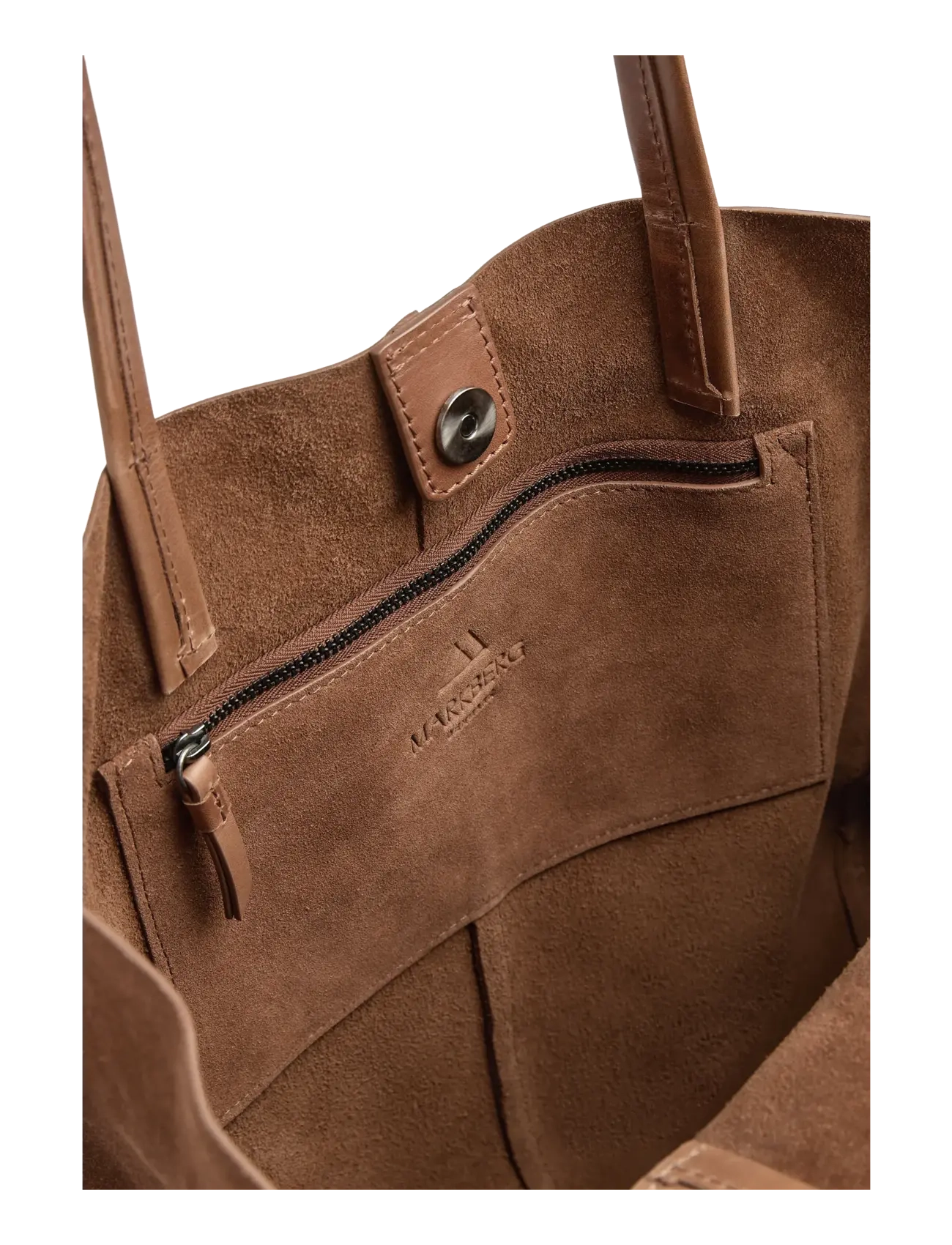 Markberg - ZarahMBG Shopper, Suede - chestnut - 4