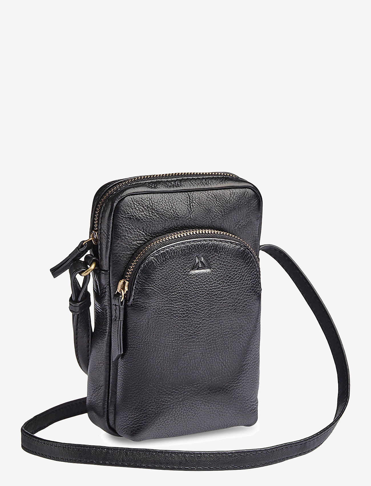 Markberg - AiryMBG Mini Cross. Bag, Vin. - modetrender - black w/br. gold - 1