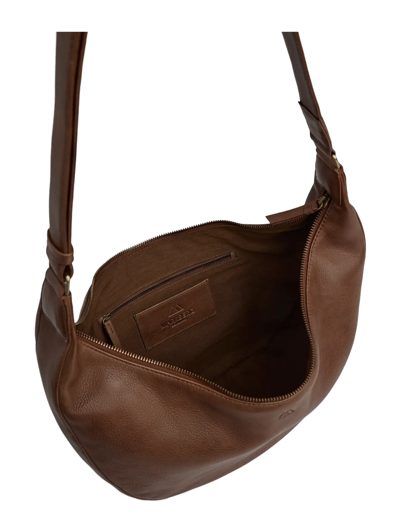 Markberg - CoreMBG Cross. Bag, Soft Vint. - modetrender - cognac w/br. gold - 4