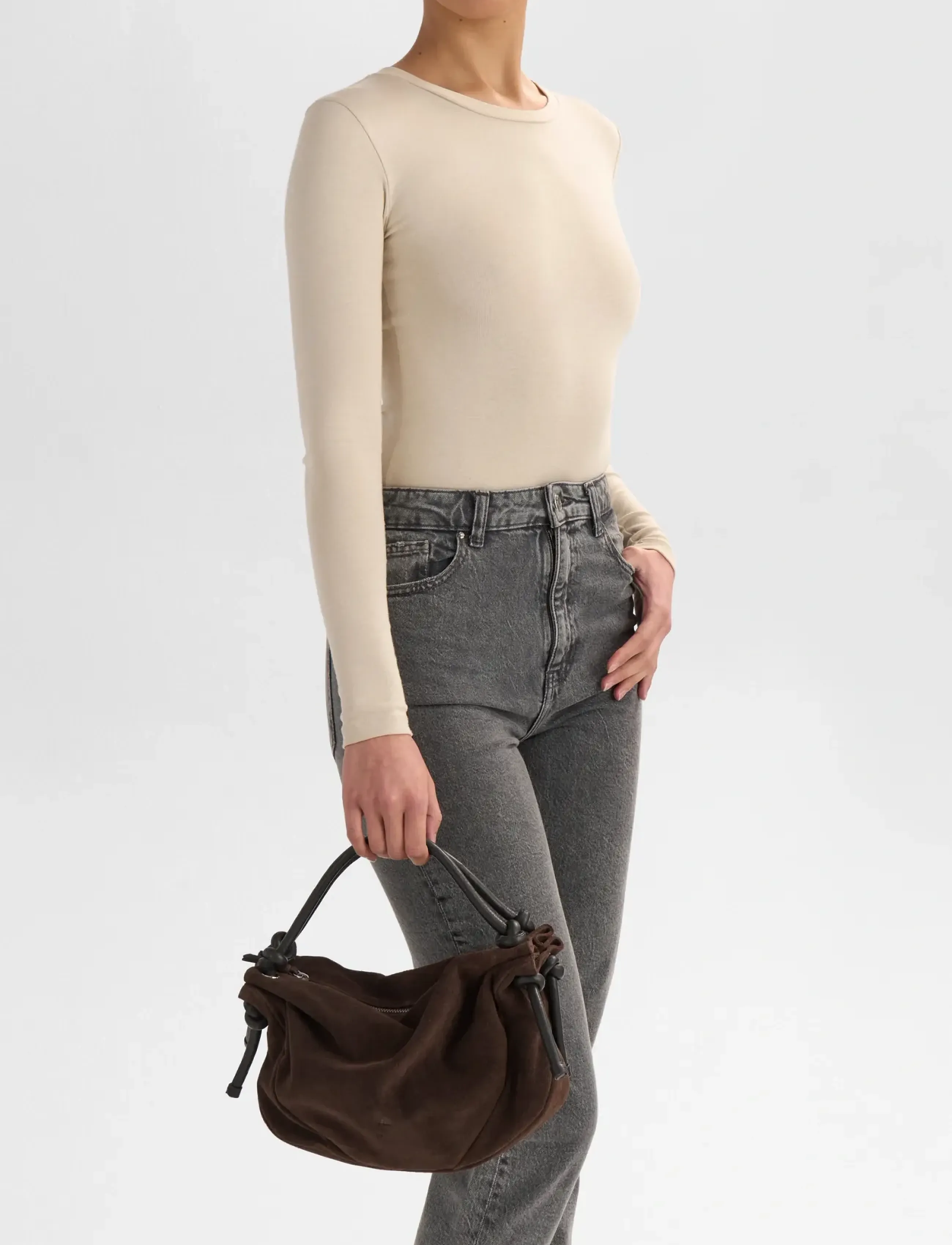 Markberg Zaharambg Handbag, Suede, One Size, Brown, Tasker > Tasker Med Tophåndtag, Dame