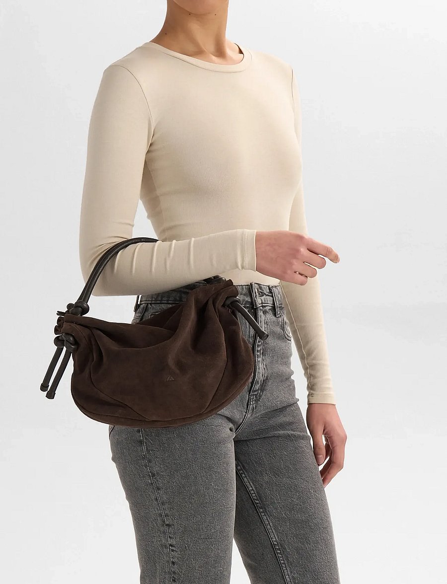Markberg - ZaharaMBG Handbag, Suede - særlige begivenheder - dark brown - 5