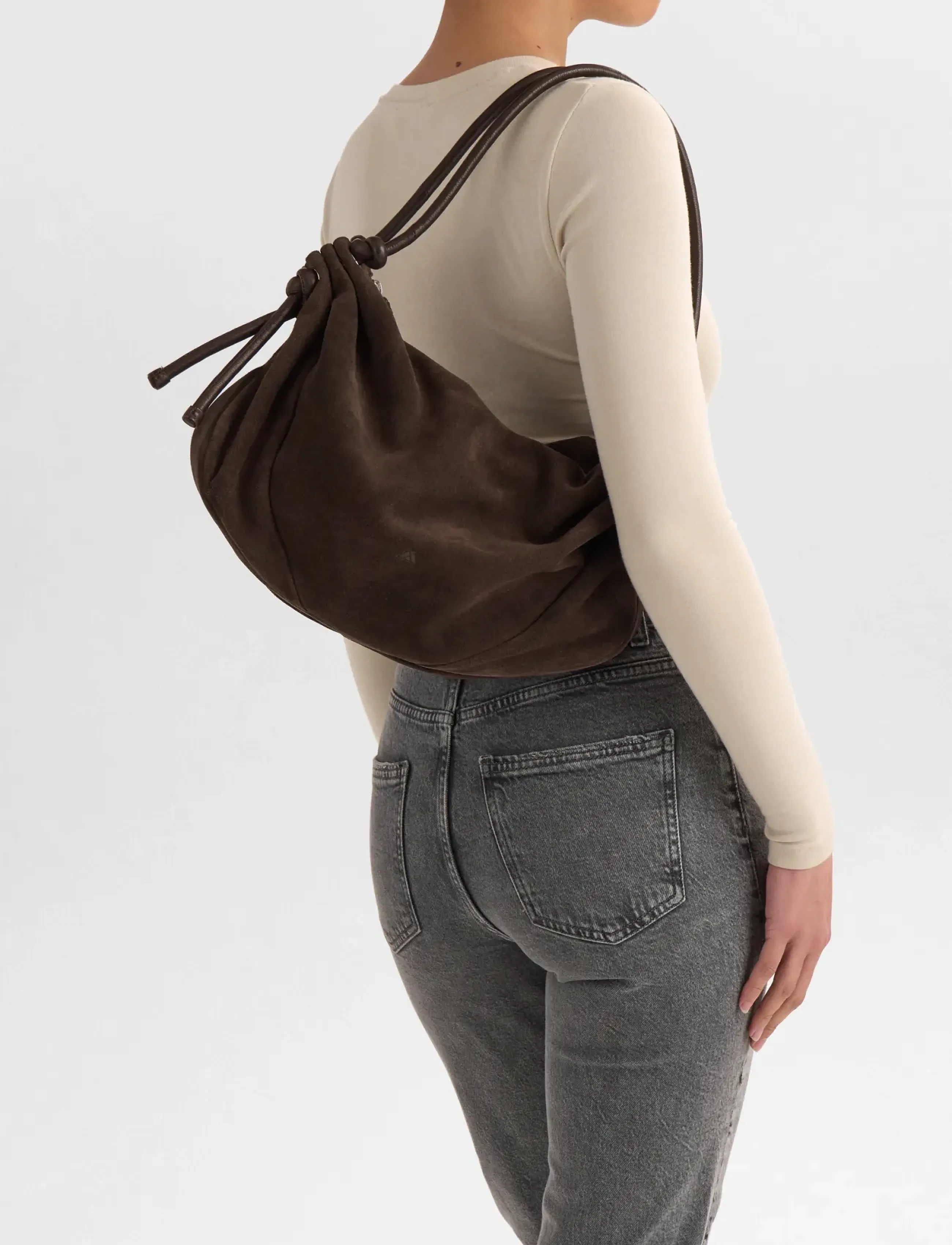 Markberg Reignmbg Bag, Suede, Kvinder, Hobo Taske, Brun, Str: ONE SIZE