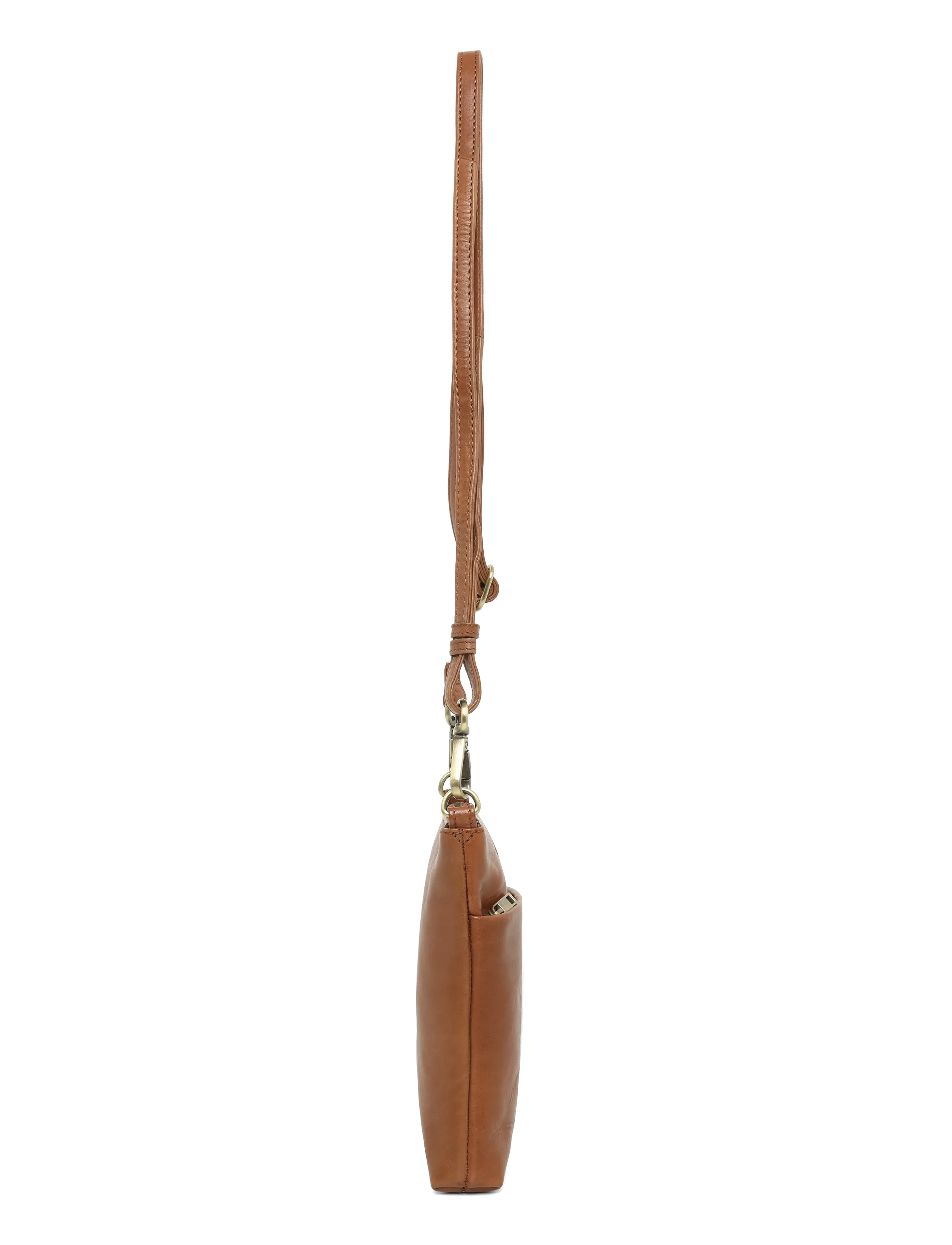 Markberg - MaiaMBG Mini Cross. Bag, Ant. - tilbehør - chestnut w/br. gold - 2