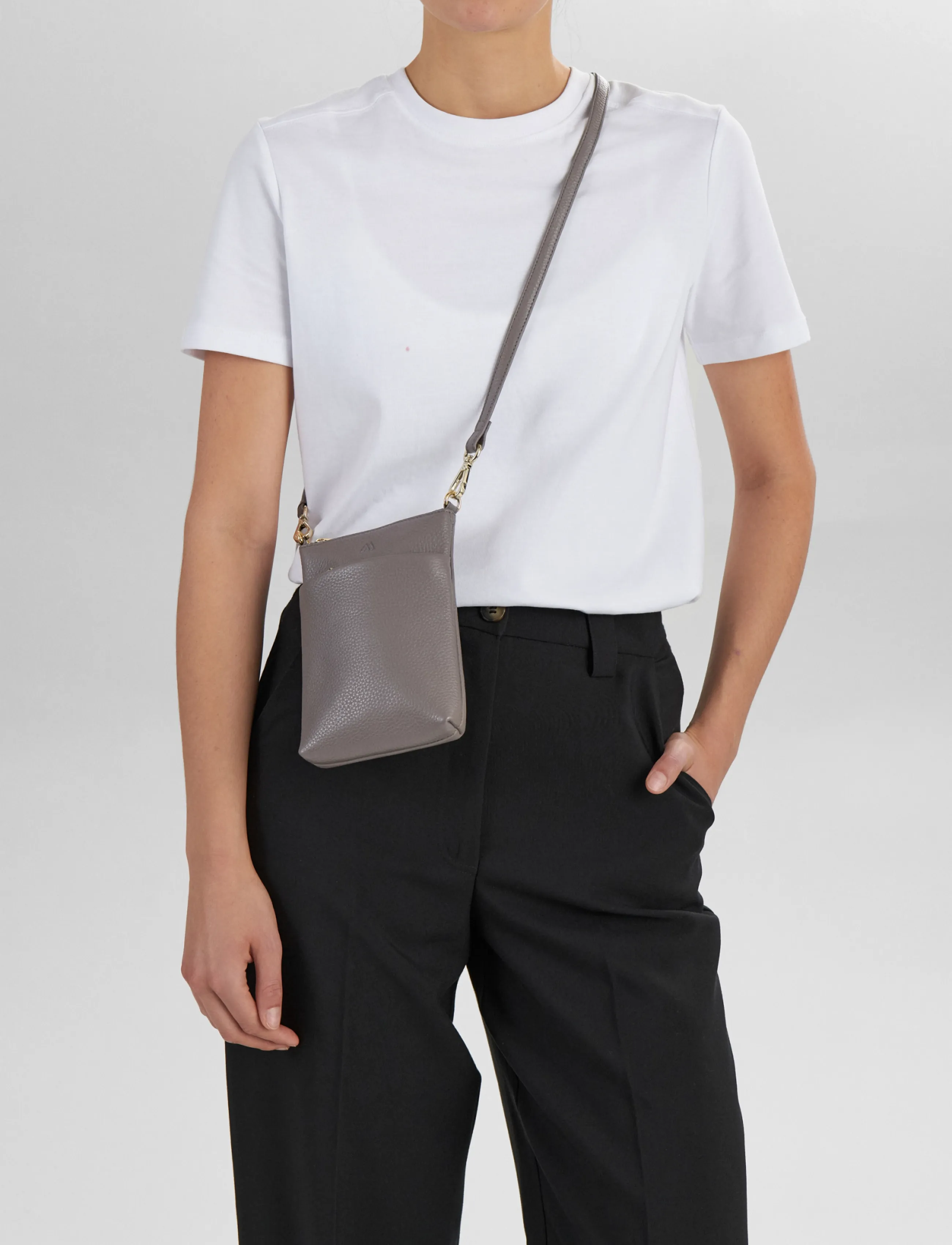 Markberg Maiambg Mini Cross. Bag, Grain, Kvinder, Mini Crossbody Telefon Taske, Grå, Str: ONE SIZE