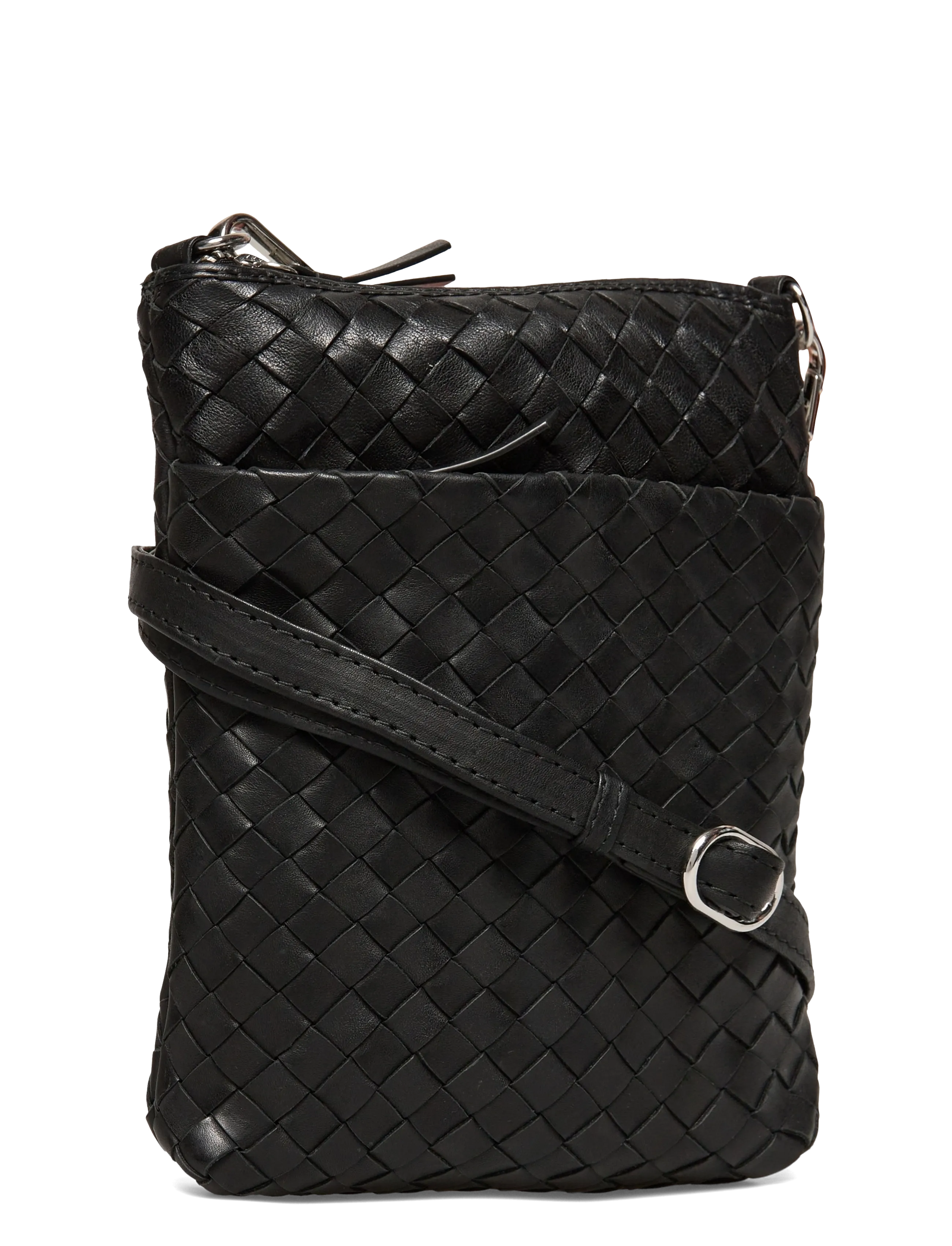Markberg - MaiaMBG Mini Cross. Bag, Weave - accessoarer - black - 2