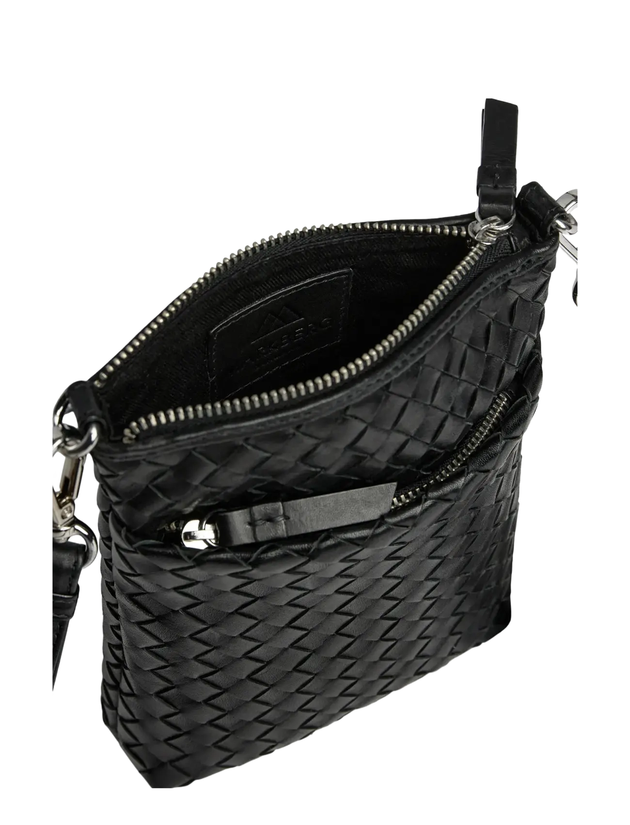 Markberg - MaiaMBG Mini Cross. Bag, Weave - accessoarer - black - 5