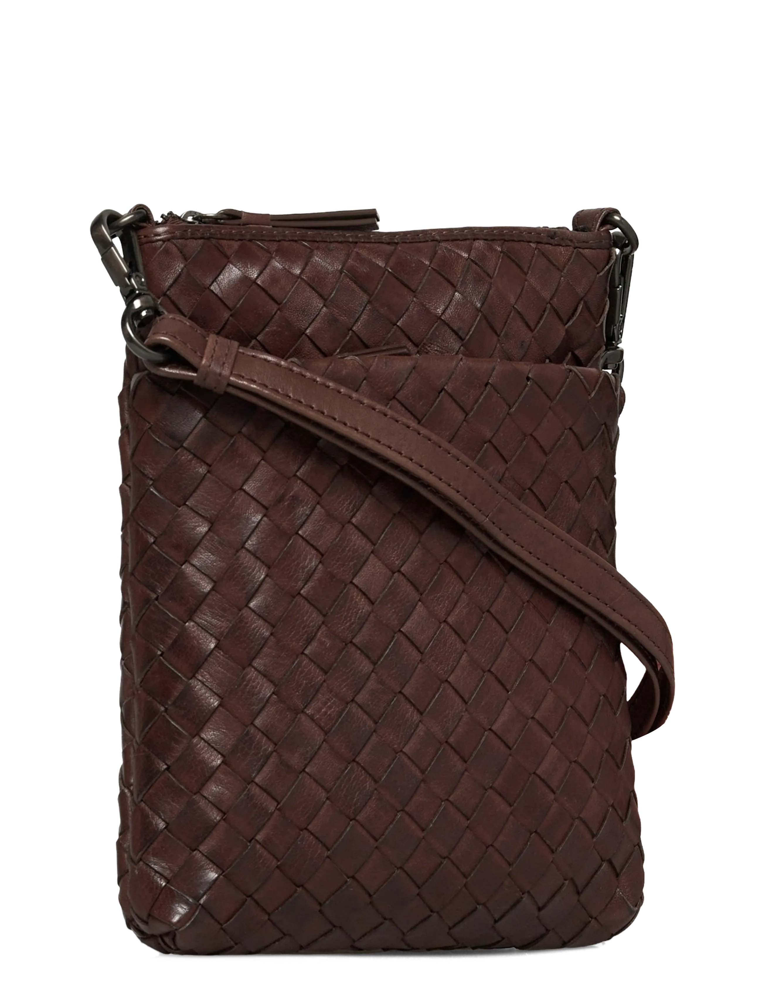Markberg - MaiaMBG Mini Cross. Bag, Weave - accessories - dark brown - 2