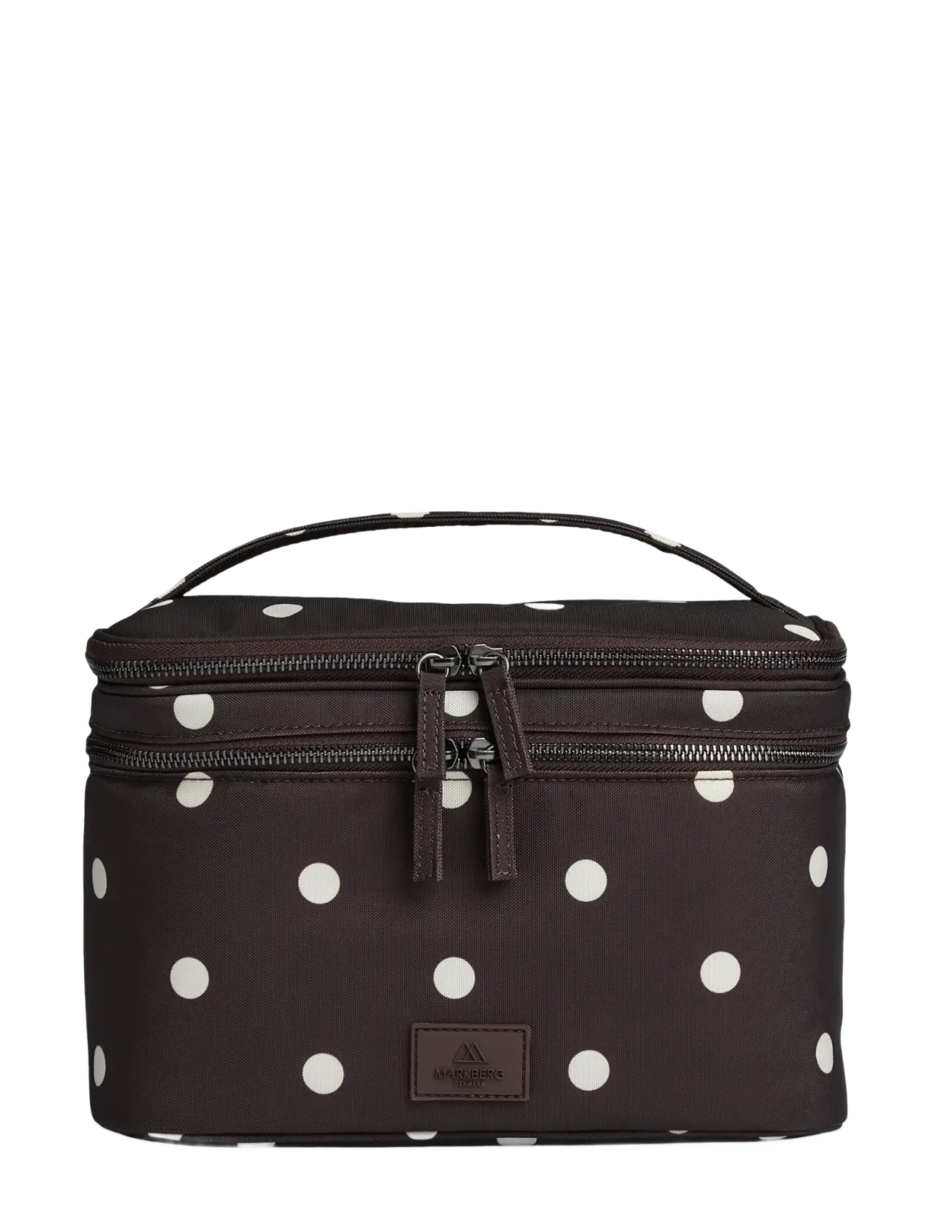 Markberg TreasureMBG Toiletry Bag, Rec. - Markberg - POLKA DOT, BROWN / brown