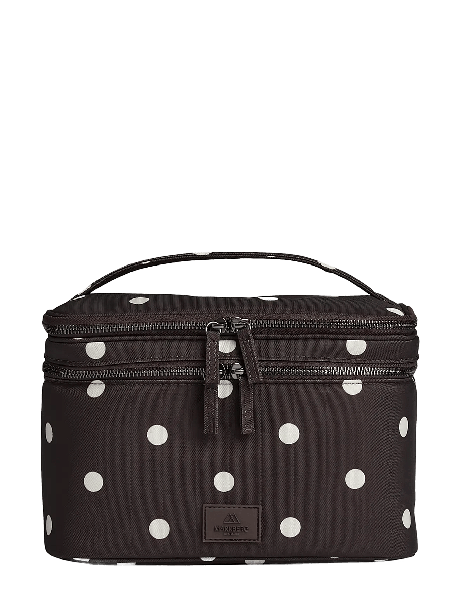 Markberg - TreasureMBG Toiletry Bag, Rec. - mode trends - polka dot, brown - 0