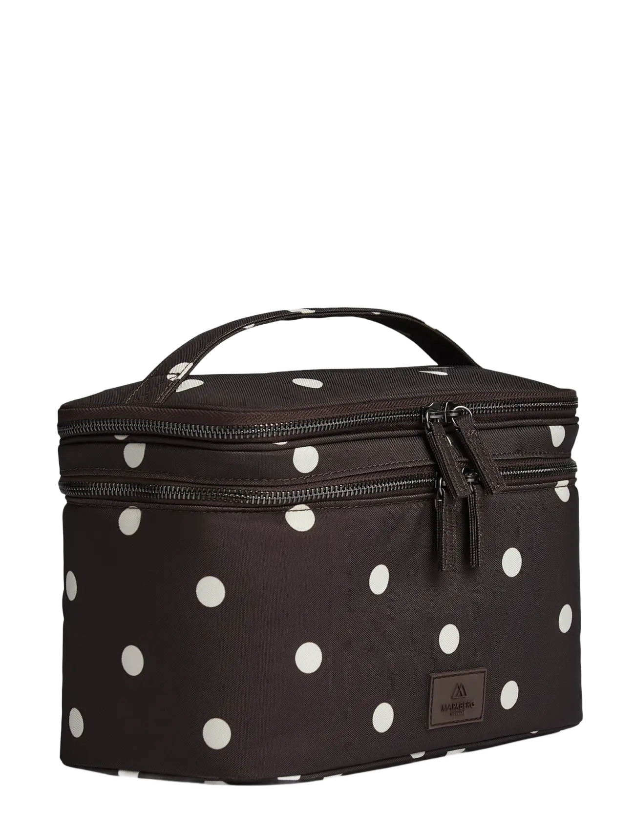 Markberg - TreasureMBG Toiletry Bag, Rec. - mode trends - polka dot, brown - 1
