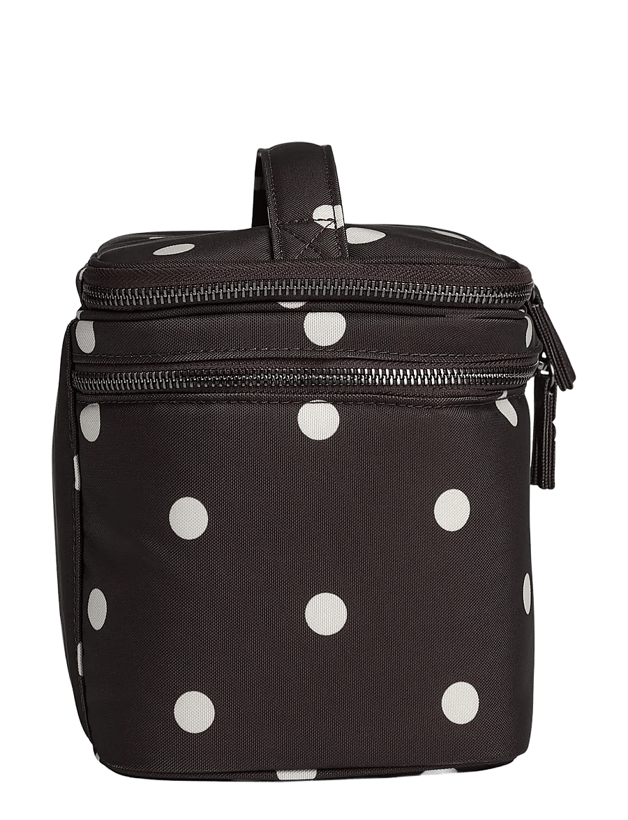Markberg - TreasureMBG Toiletry Bag, Rec. - mode trends - polka dot, brown - 2
