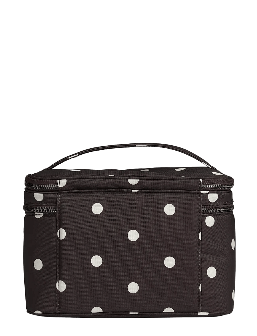 Markberg - TreasureMBG Toiletry Bag, Rec. - mode trends - polka dot, brown - 3