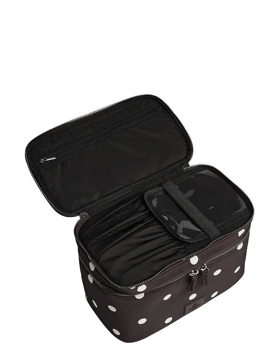Markberg - TreasureMBG Toiletry Bag, Rec. - mode trends - polka dot, brown - 4