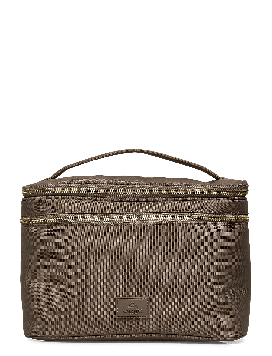 Markberg - TreasureMBG Toiletry Bag, Rec. - modetrends - walnut w/gold - 0