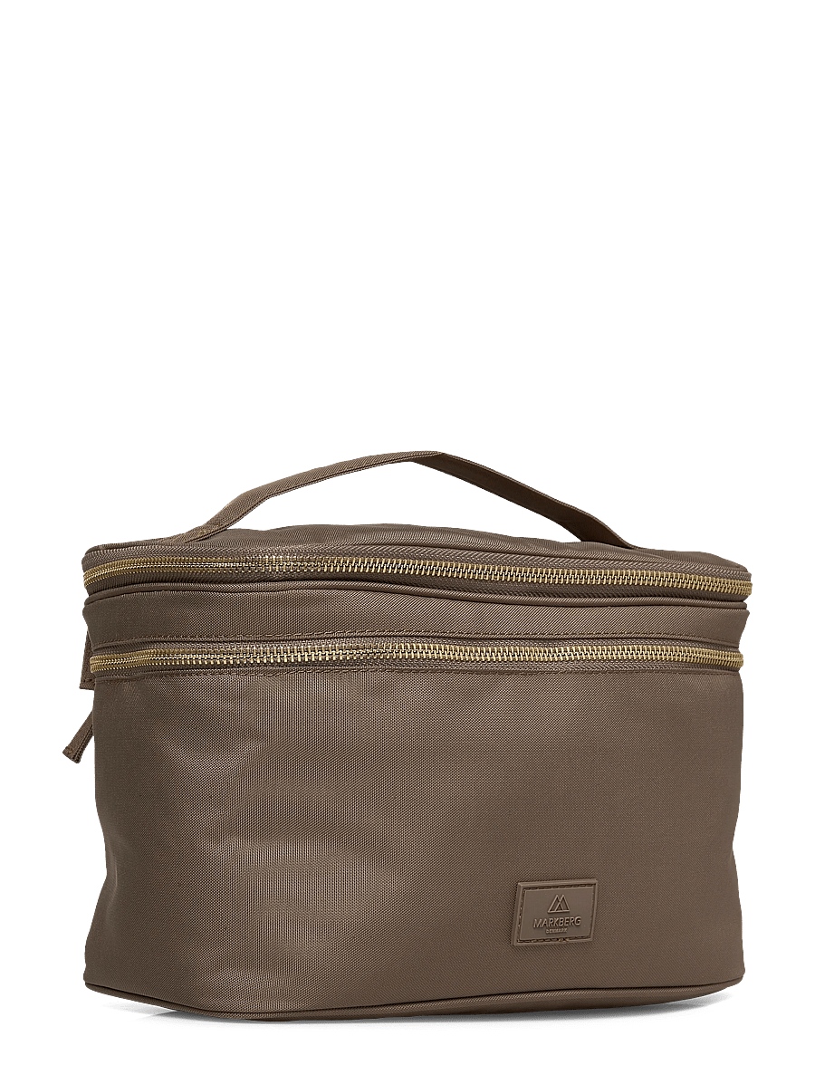 Markberg - TreasureMBG Toiletry Bag, Rec. - modetrends - walnut w/gold - 2