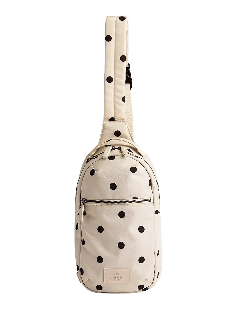 Markberg - TrekMBG Sling Bag, Recycled - modetrends - polka dot, creme - 1