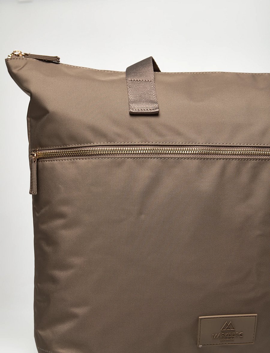 Markberg - CommuteMBG Shopper, Recycled - shopper - walnut w/gold - 3