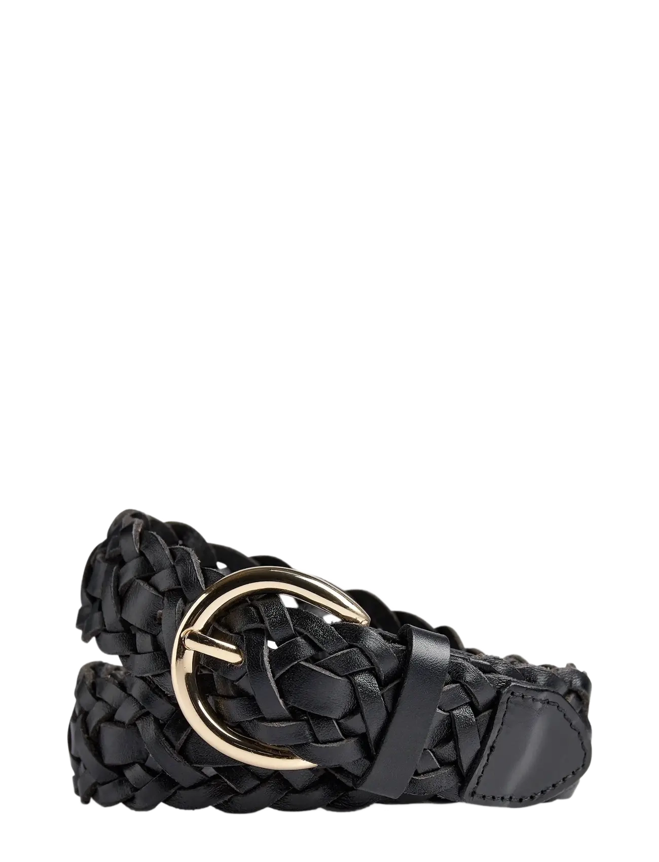 Markberg - HarlynMBG Braided Belt - leather belts - black w/gold - 1