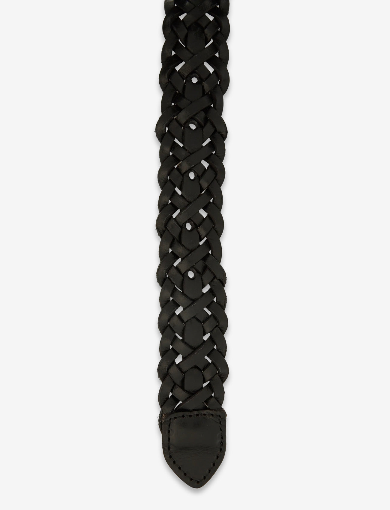 Markberg - HarlynMBG Braided Belt - læderbælter - black w/gold - 3