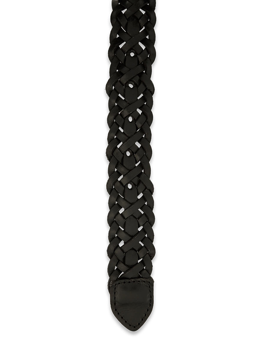 Markberg - HarlynMBG Braided Belt - ledergürtel - black w/gold - 3