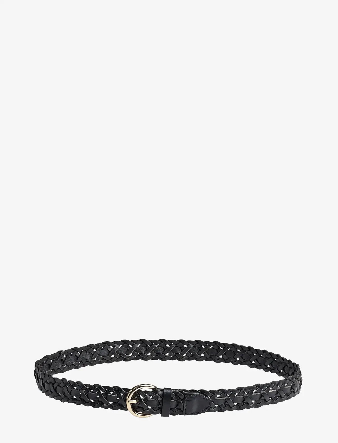 Markberg - HarlynMBG Braided Belt - læderbælter - black w/gold - 4