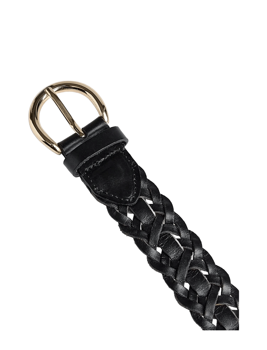 Markberg - HarlynMBG Braided Belt - ledergürtel - black w/gold - 5