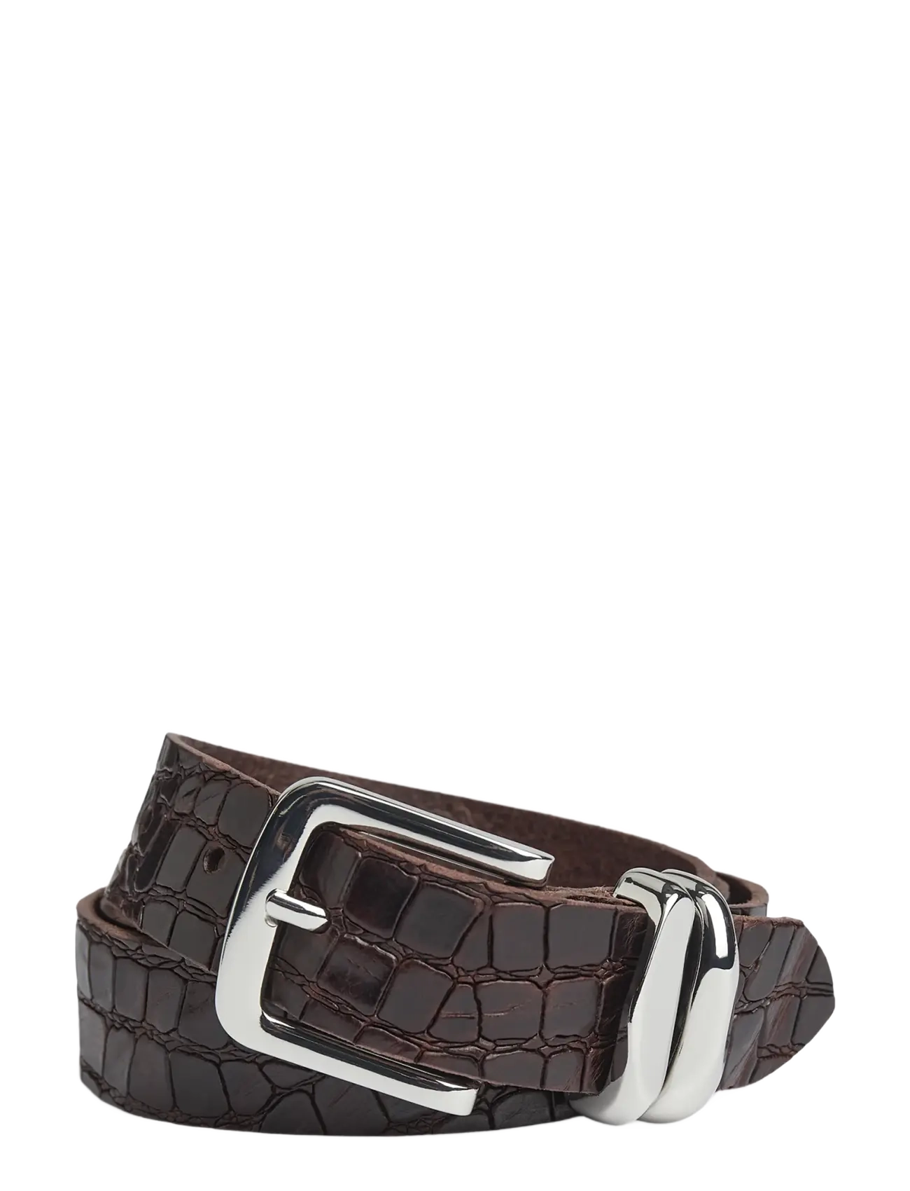 Markberg AdleyMBG Belt, Croco - Tänavastiil - DARK BROWN / brown