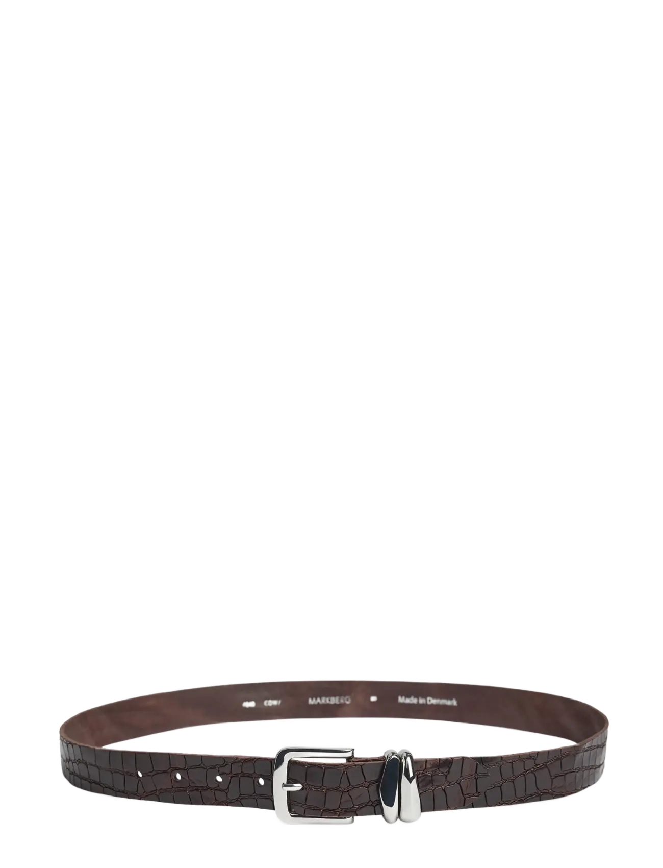 Markberg - AdleyMBG Belt, Croco - nahkrihmad - dark brown - 2