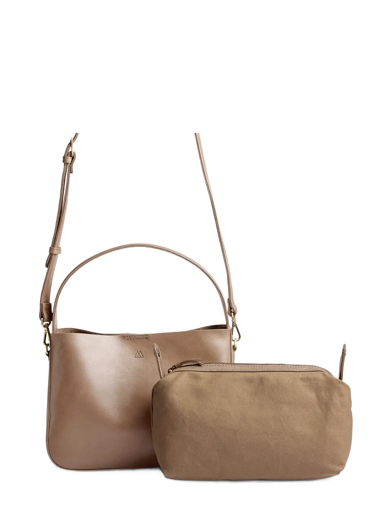 Markberg - EsaMBG Crossbody Bag, Ant. - mode trends - caramel w/br. gold - 5
