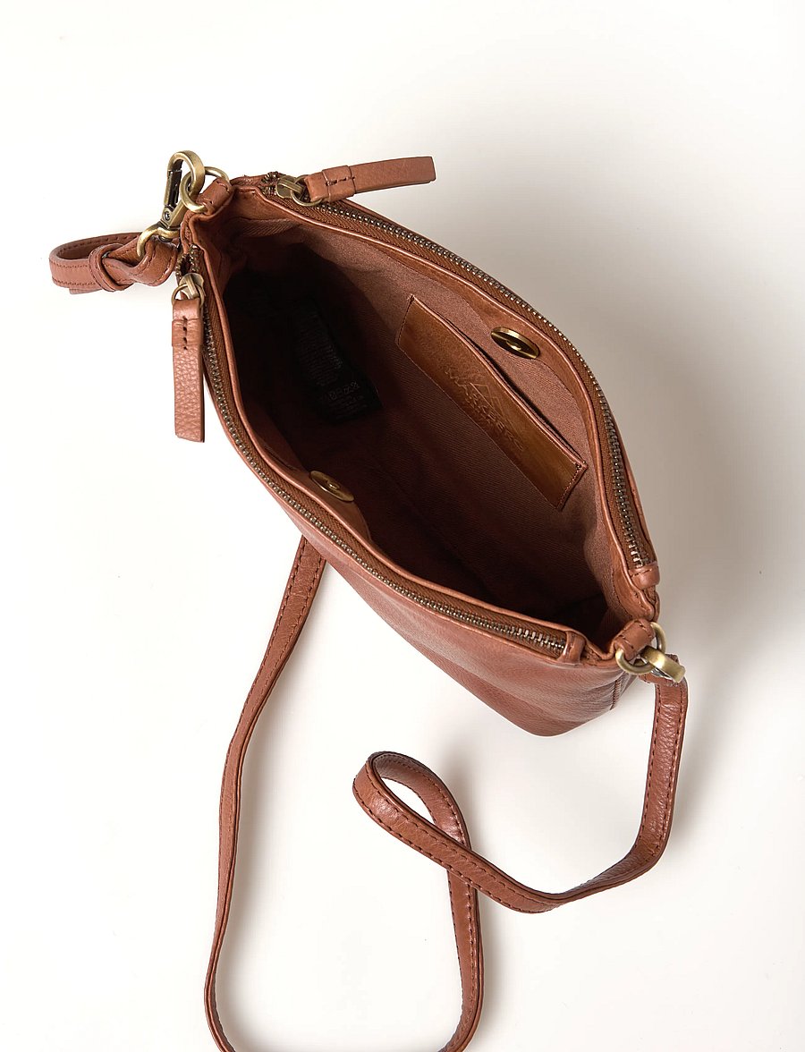 Markberg - MikalaMBG Cross. Bag,Soft Vin. - cognac w/br. gold - 4
