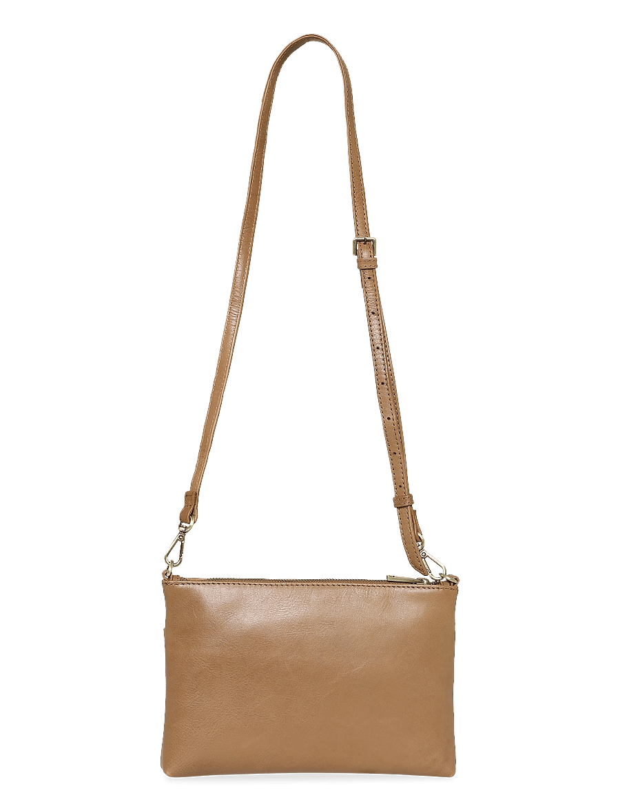 Markberg - KarimaMBG Crossbody Bag, Ant. - moetrendid - caramel w/br. gold - 1