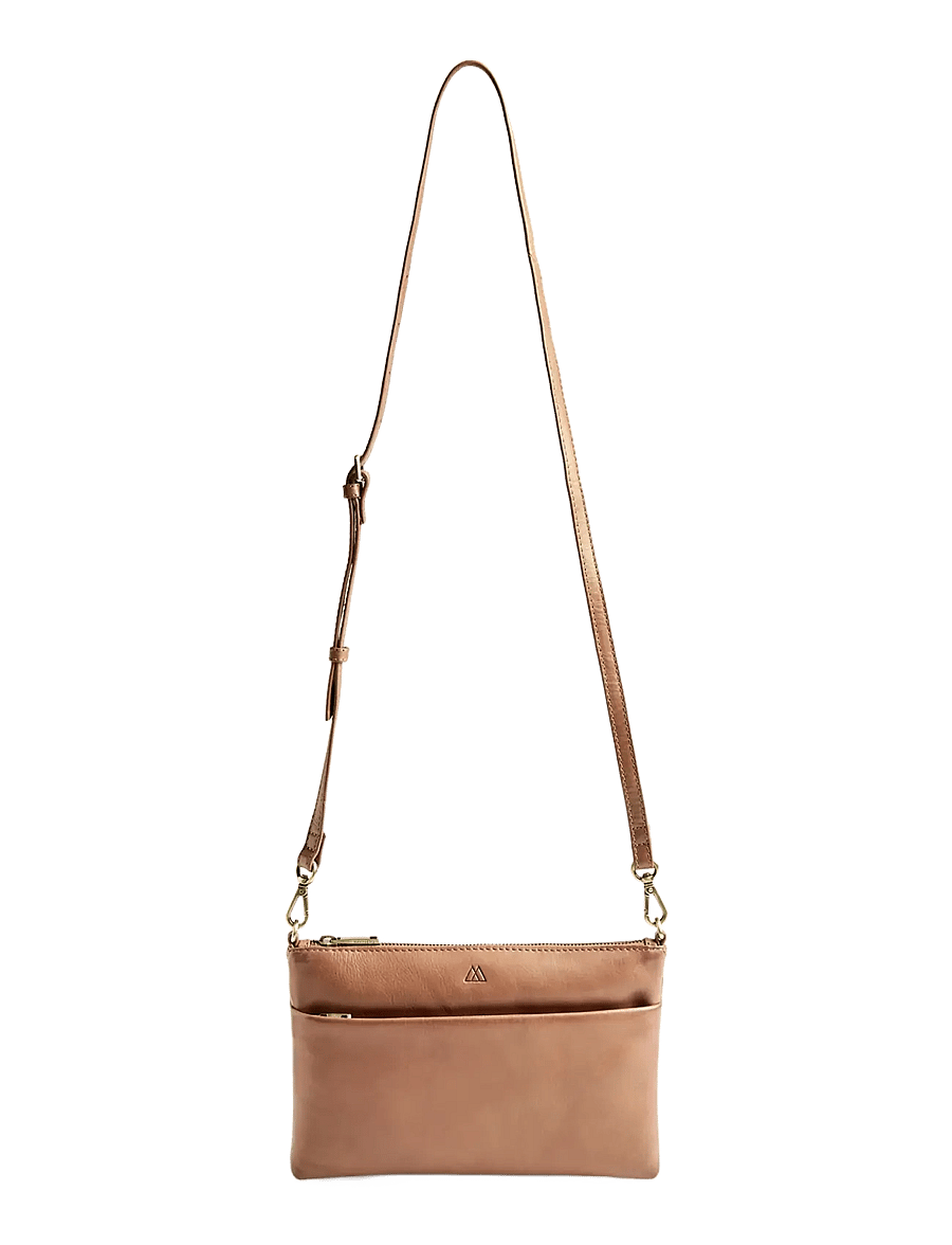 Markberg - KarimaMBG Crossbody Bag, Ant. - modetrends - caramel w/br. gold - 5