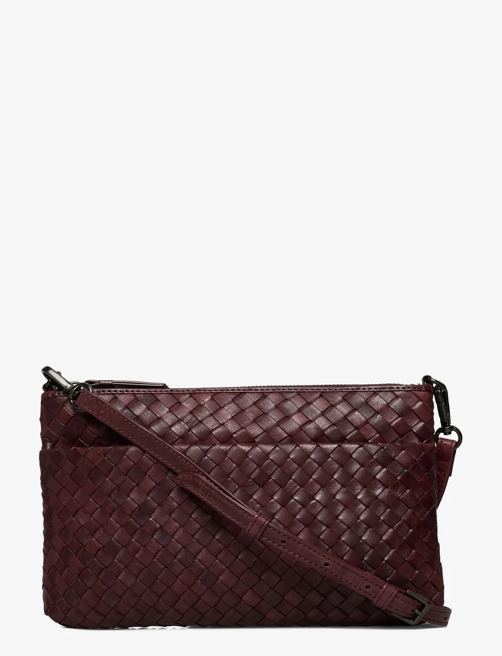 Markberg - KarimaMBG Crossbody Bag, Weave - motetrender - burgundy - 0