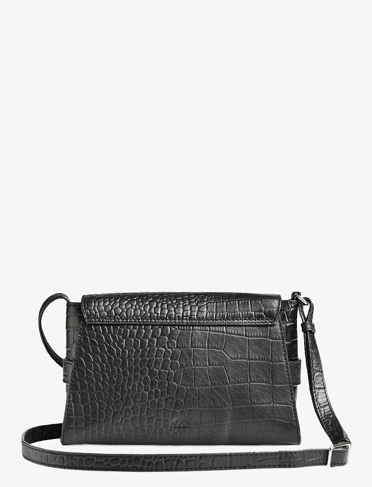 Markberg - EmeraldMBG Crossb. Bag, Croco - aksessuaarid - black - 3